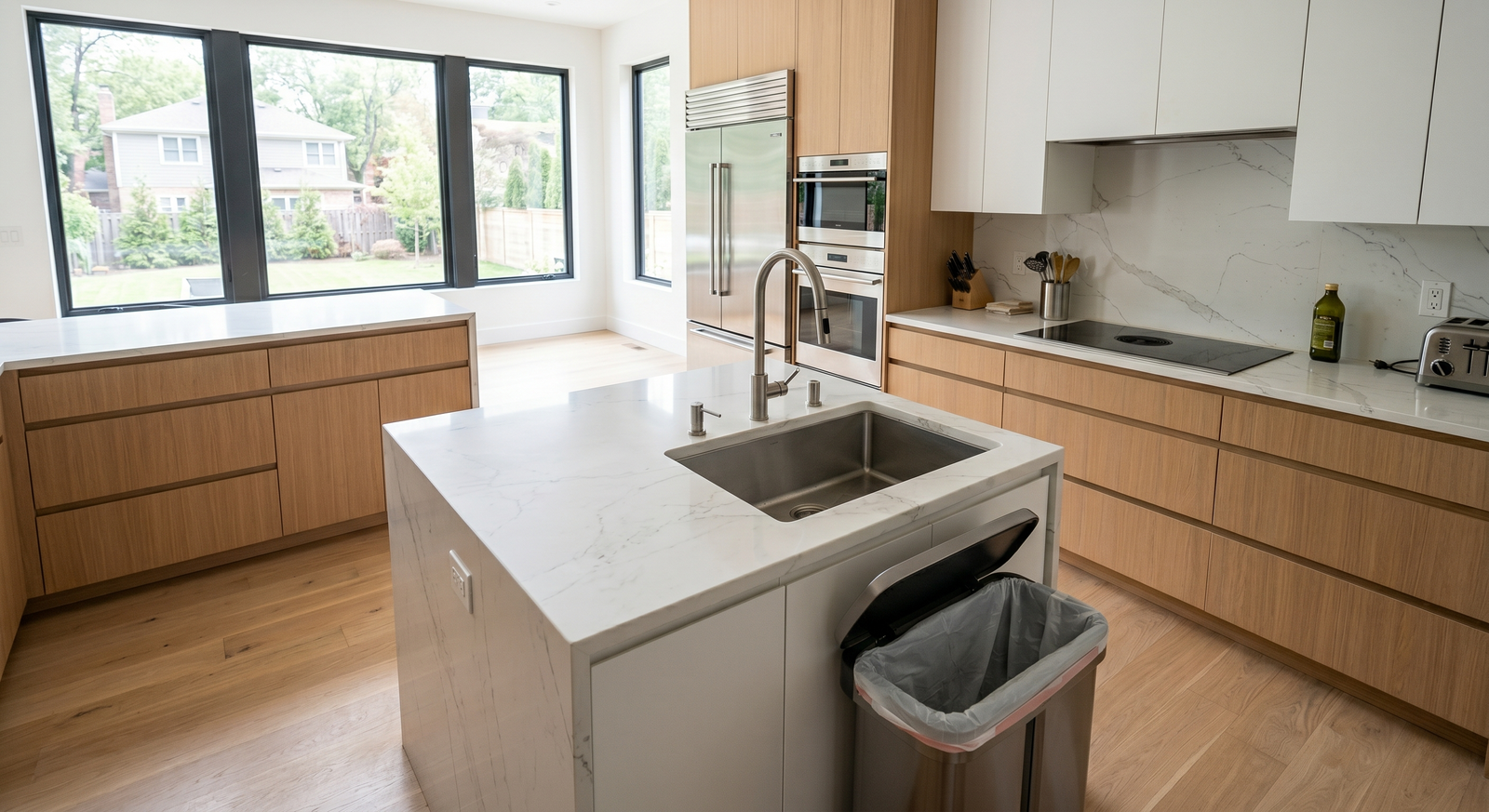 After cleaning kitchen